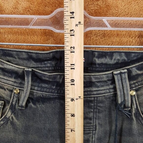 VAYDER Jeans Mens Size 30 Gray Charcoal Tan Wash Straight Leg Luxury Denim $435 - Picture 8 of 10